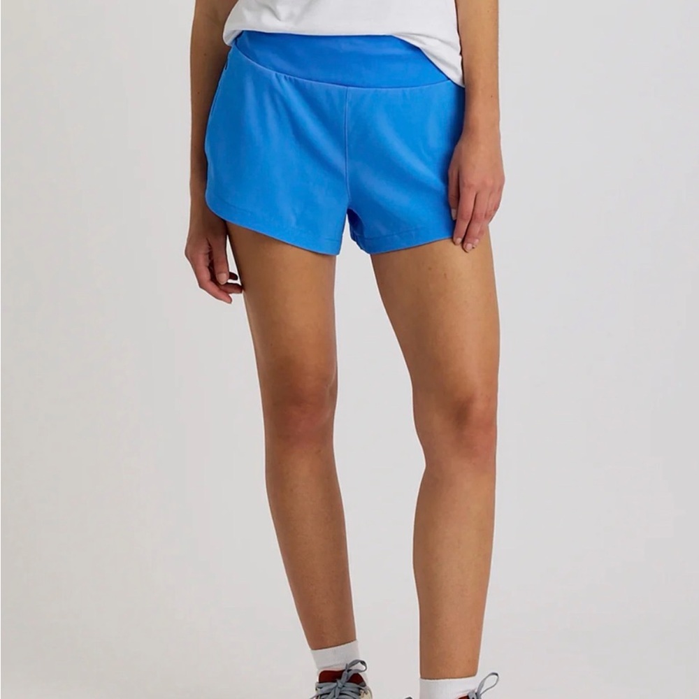 Free Fly Apparel Women's Bright Blue Athletic Shorts